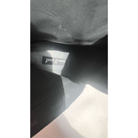 Paul Green Women's Black Suede Leather Side Zip Sloane Lug Sole Bootie Size 9 - Picture 10 of 12